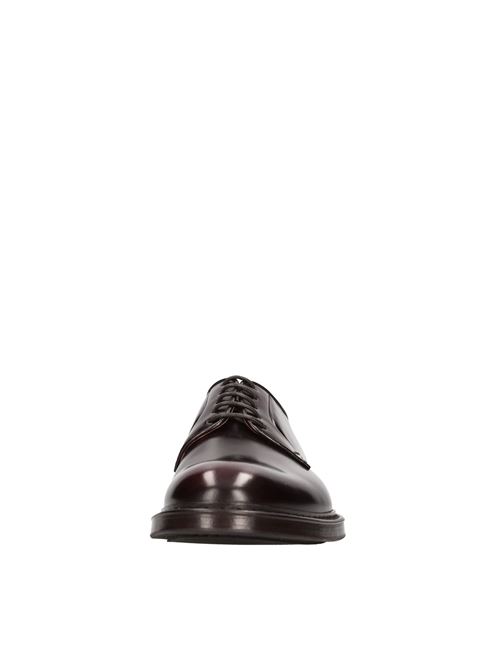 Leather lace-ups DOUCAL'S | DU1385SAVOUF007TL01BURGUNDY