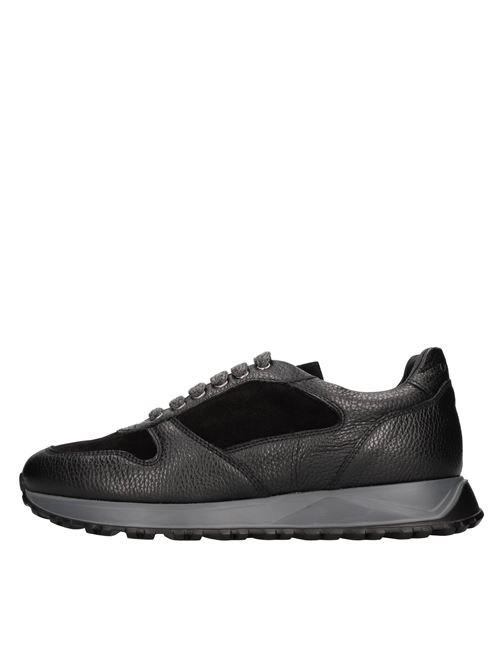 Sneakers in pelle e camoscio DOUCAL'S | DU3223SYDNPF660RN00NERO