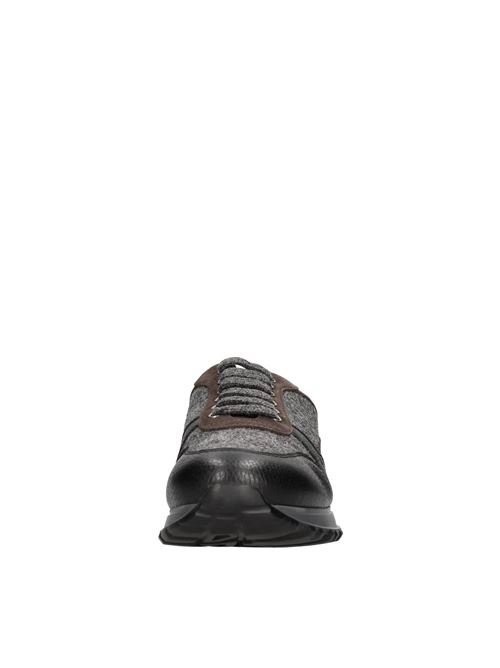 Sneakers in pelle camoscio e tessuto DOUCAL'S | DU3223SYDNPJ661RM00T.MORO.-BLU