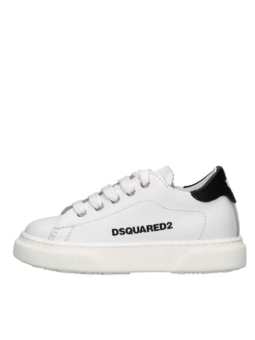 Sneakers in pelle DSQUARED2 | 77674BIANCO-NERO
