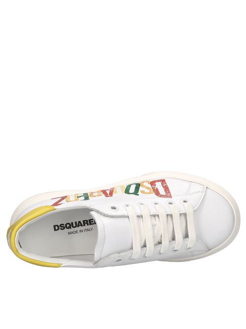 Sneakers in pelle DSQUARED2 | 77747BIANCO-GIALLO