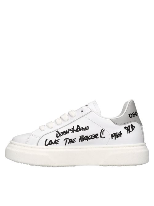 Sneakers in pelle e camoscio DSQUARED2 | 77749BIANCO-GRIGIO