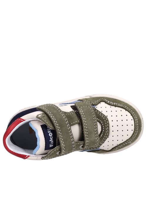 Sneakers in pelle e camoscio FALCOTTO | 0012018604.01.2N42BBEIGE-VERDE-BLU-ROSSO