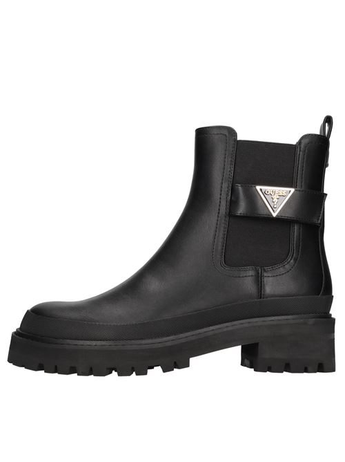 Stivaletti in ecopelle e tessuto GUESS | FLFBENELE10NERO