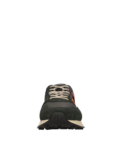 Sneakers in camoscio e tessuto HOGAN | HXM6010FC90SIY317VVERDE-ARANCIO-GRIGIO