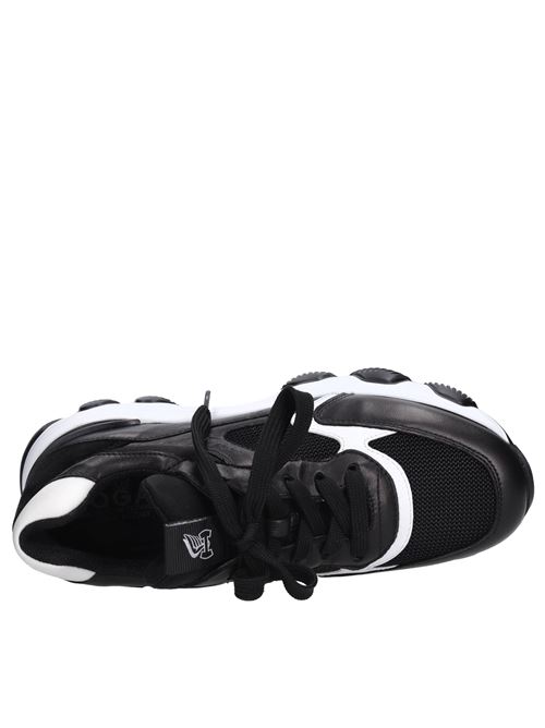Sneakers in pelle e tessuto HOGAN | HXW5400DG60ONY0002NERO-BIANCO