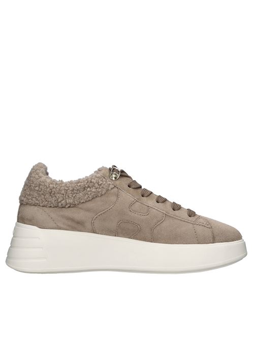 Sneakers in camoscio e tessuto HOGAN | HXW5620EK304270YRIBEIGE