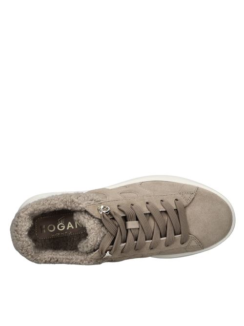 Sneakers in camoscio e tessuto HOGAN | HXW5620EK304270YRIBEIGE
