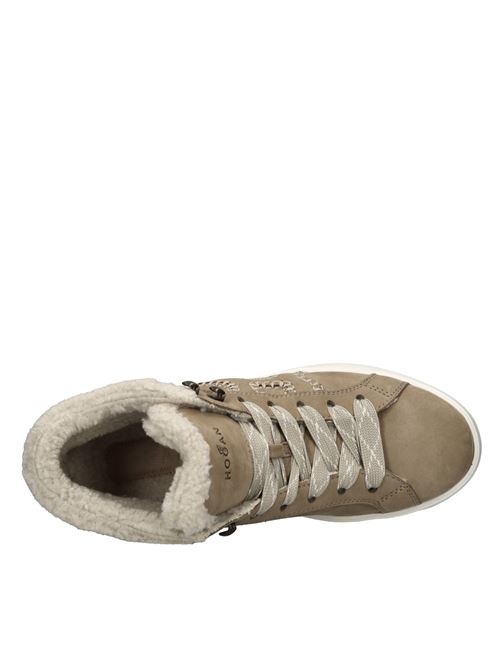 Sneakers alte in camoscio HOGAN | HXW5620FC00HTA0XFIBISCOTTO