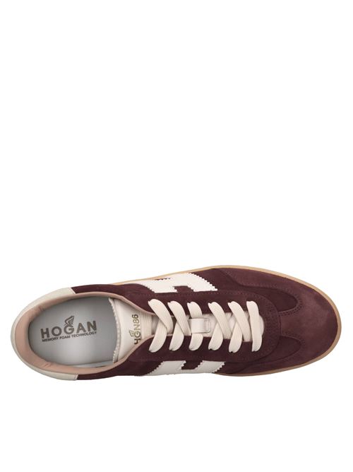 Sneakers in camoscio HOGAN | HXW6470FB60PJ0GAGMARRONE-BIANCO