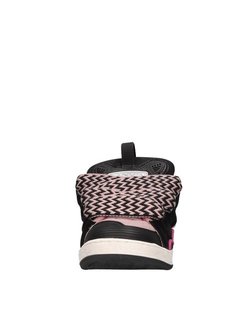 Suede and fabric sneakers LANVIN | N30171NERO-ROSA-FUXIA