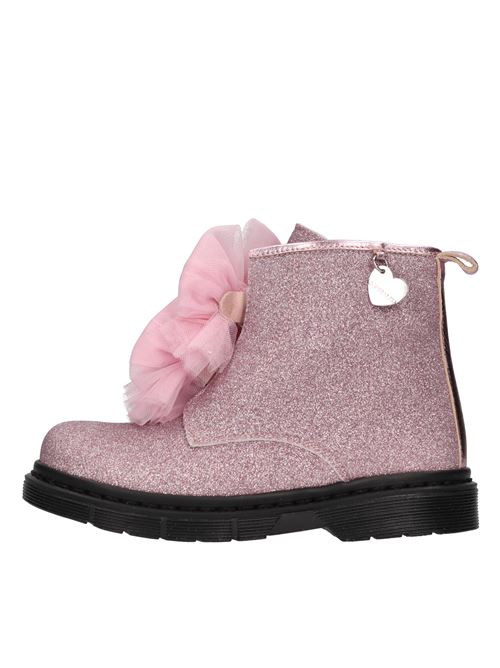 Stivaletti in ecopelle e glitter MONNALISA | 83B005ROSA