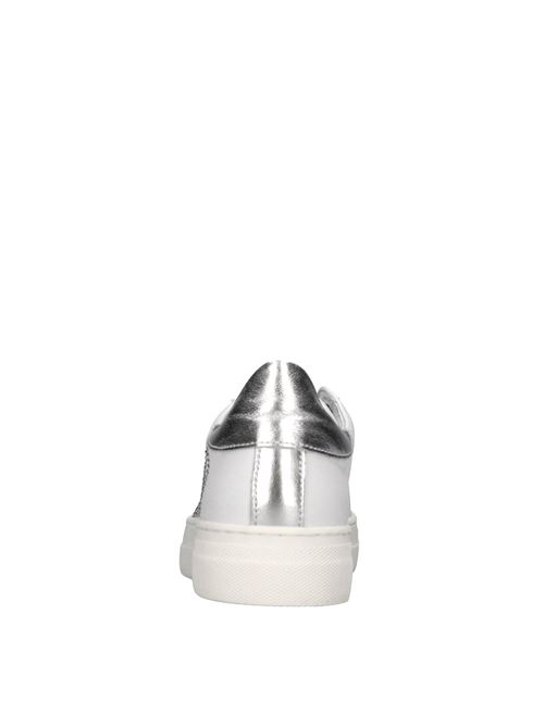 Sneakers in pelle MOSCHINO | 77456GBIANCO-ARGENTO