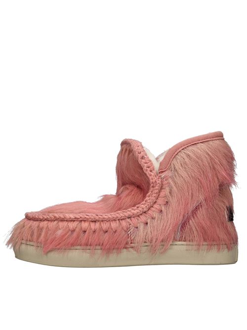 Stivaletti in pelle ed ecopelliccia MOU | MU.FW111026DROSA