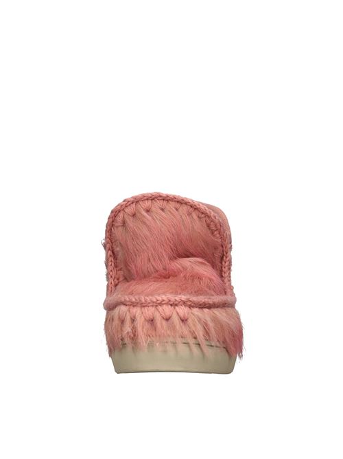 Stivaletti in pelle ed ecopelliccia MOU | MU.FW111026DROSA