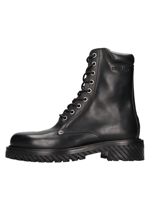 Stivaletti in pelle OFF-WHITE | OMID025F23LEA0011010NERO