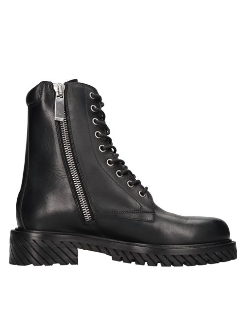 Stivaletti in pelle OFF-WHITE | OMID025F23LEA0011010NERO