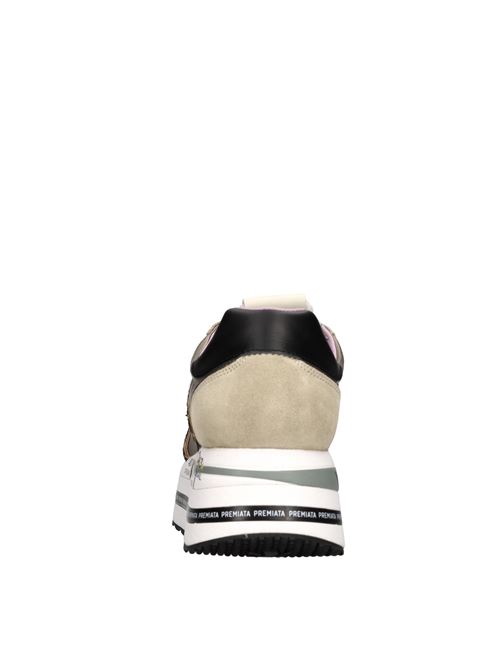 Sneakers in camoscio e tessuto PREMIATA | BETH_6018BEIGE-NERO