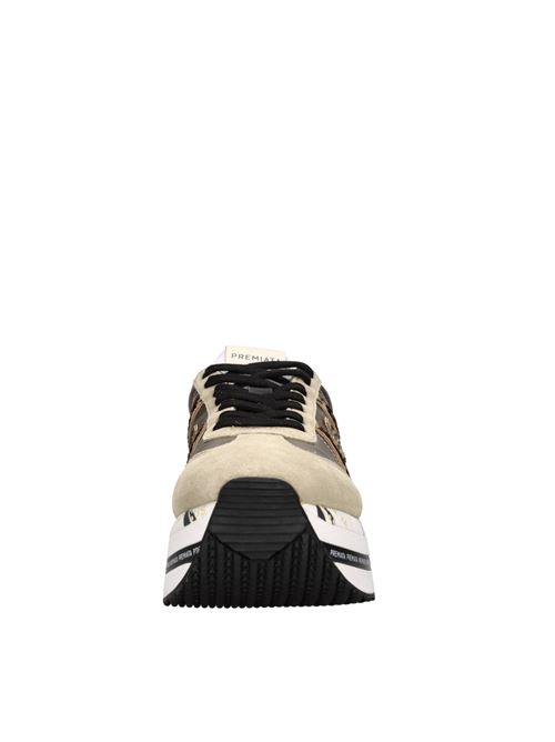 Sneakers in camoscio e tessuto PREMIATA | BETH_6018BEIGE-NERO