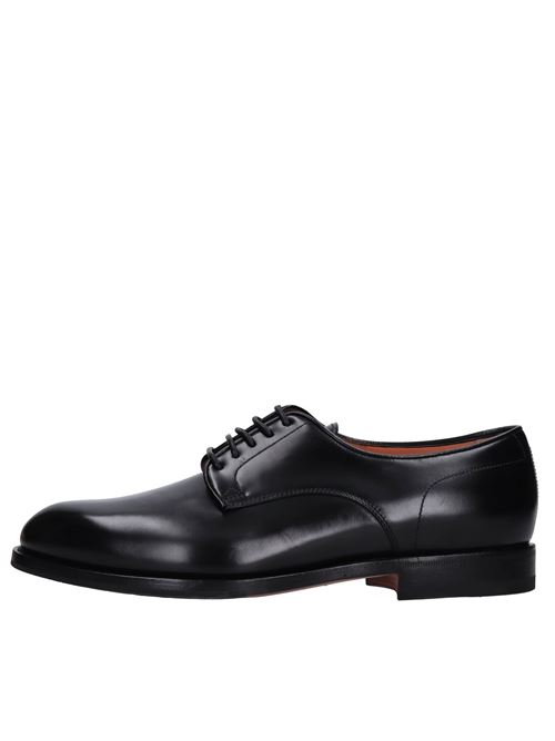 Stringate in pelle SANTONI | MCCO14272JJ1IOBRN01NERO