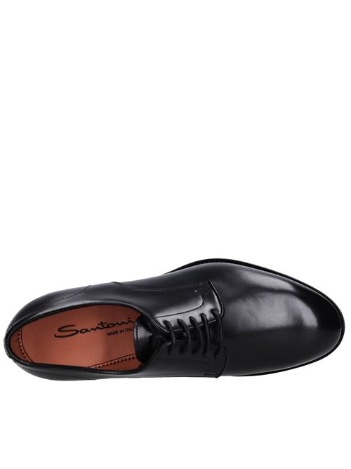 Stringate in pelle SANTONI | MCCO14272JJ1IOBRN01NERO