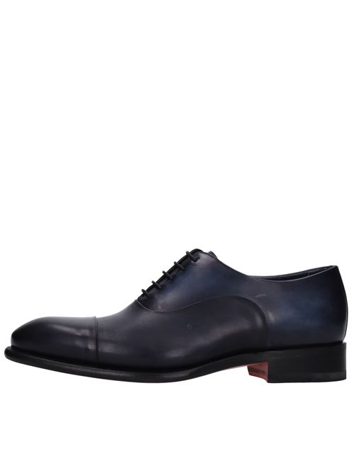 Stringate in pelle SANTONI | MCCR12621MC1HSLPU55BLU