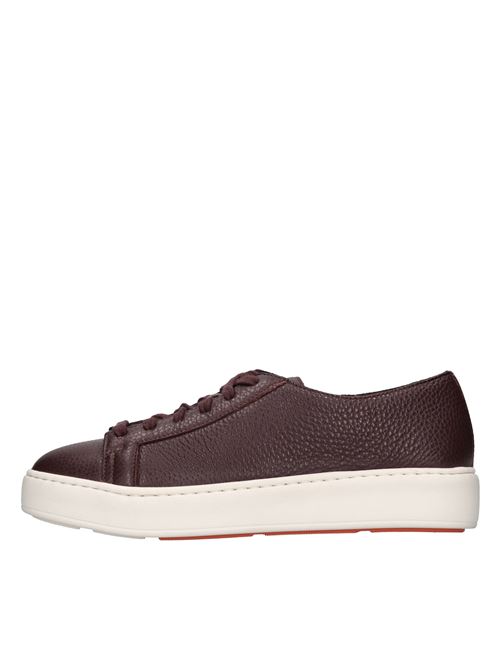 Sneakers in pelle SANTONI | WBCE60442BAREAYLB50BORDEAUX