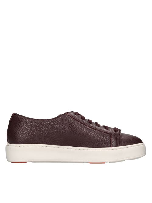 Sneakers in pelle SANTONI | WBCE60442BAREAYLB50BORDEAUX