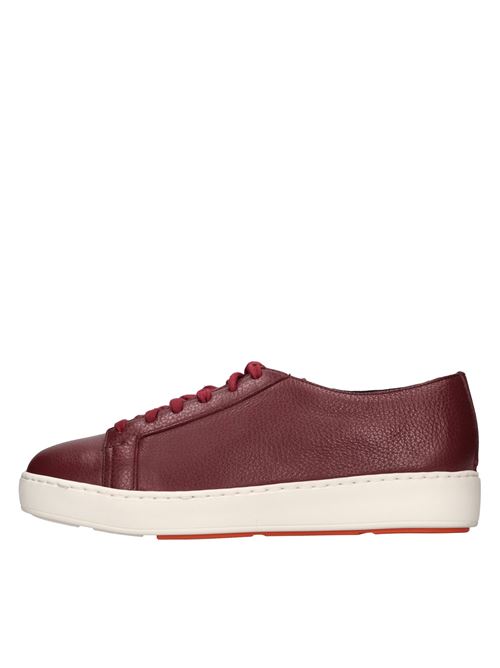Sneakers in pelle SANTONI | WBCE60442BARRAYLR68ROSSO
