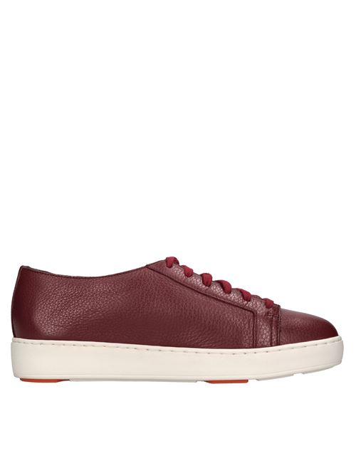 Sneakers in pelle SANTONI | WBCE60442BARRAYLR68ROSSO