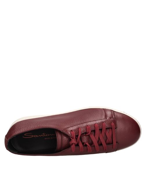 Sneakers in pelle SANTONI | WBCE60442BARRAYLR68ROSSO