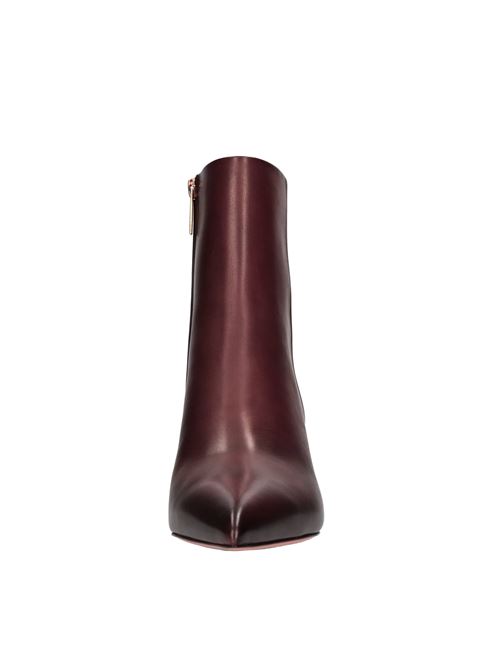 Leather ankle boots SANTONI | WTBU59765HA2BIVLB44ROSSO