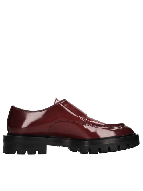Leather loafers SANTONI | WUCU59605NERBLESR85ROSSO