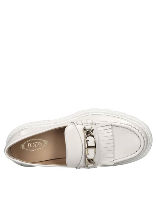 Mocassini in pelle TOD'S | XXW08J0GF80RXNB015BIANCO