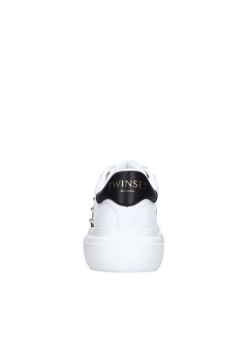 Sneakers in pelle TWINSET | 242TCP01EBIANCO-NERO