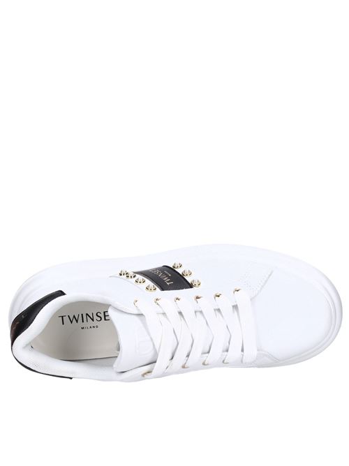 Sneakers in pelle TWINSET | 242TCP01EBIANCO-NERO