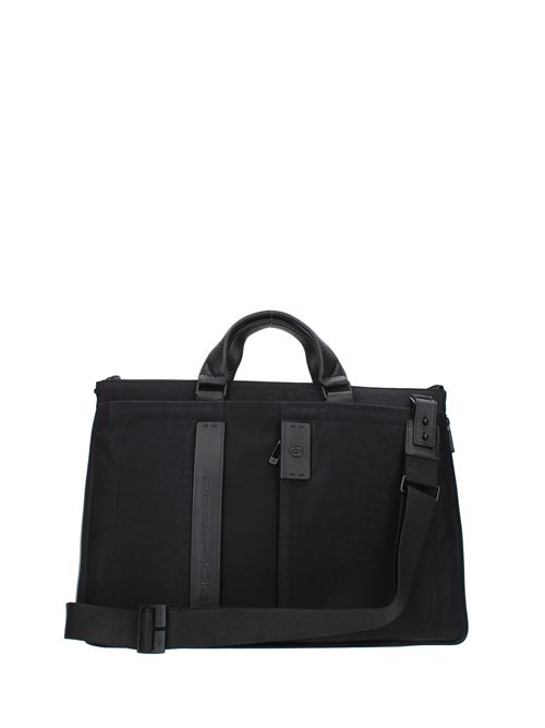 Document and PC holder bag PIQUADRO model CA4021P16S2 in technical fabric and leather PIQUADRO | CA4021P16S2NERO