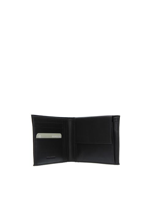 Portafoglio PIQUADRO codice prodotto OUTPU257S115R in pelle e tessuto PIQUADRO | OUTPU257S115RNERO