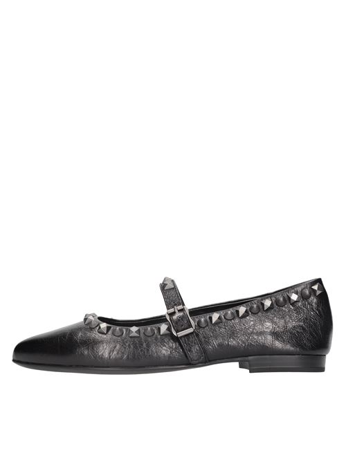 Ballerine modello Beatnik in pelle e borchie ASH | BEATNIK02NERO