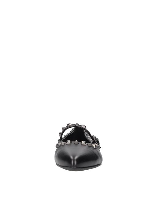 Ballerine modello Beatnik in pelle e borchie ASH | BEATNIK02NERO