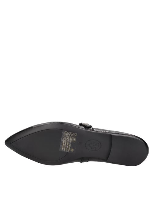 Ballerine modello Beatnik in pelle e borchie ASH | BEATNIK02NERO