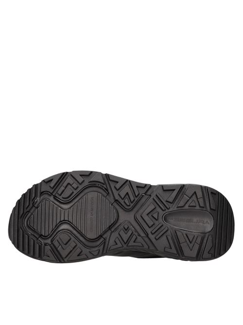 Sneakers modello in tessuto tecnico con inserti in gomma FESSURA | TRA001NERO-FUMO