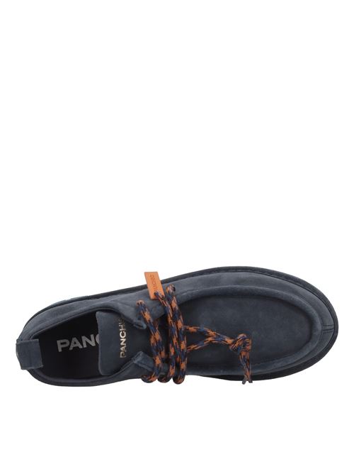 P99 LACE-UP SHOE model lace-ups in suede PANCHIC | P99M006COBALTO