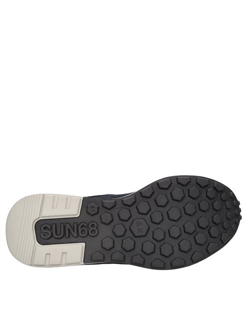 Sneakers modello Z44127 SUN68 in pelle scamosciata e tessuto traspirante SUN68 | Z44127NAVY