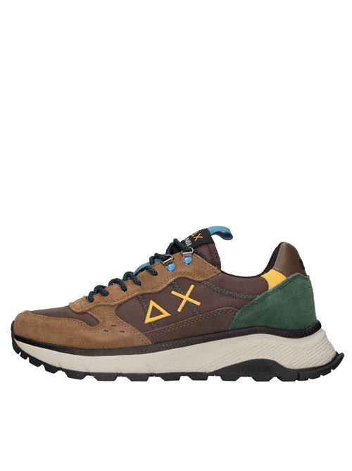 Sneakers modello Z44128 SUN68 in pelle scamosciata e tessuto traspirante SUN68 | Z44128MARRONE