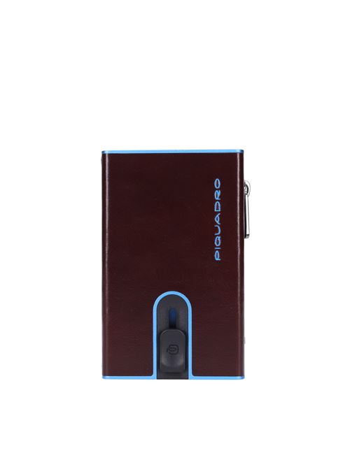 Portafoglio e porta carte di credito in pelle PIQUADRO | PP5585B2BLRMOGANO
