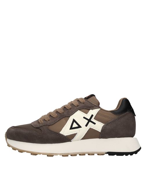 Sneakers in pelle tessuto ed ecopelle SUN68 | Z45114MARRONE