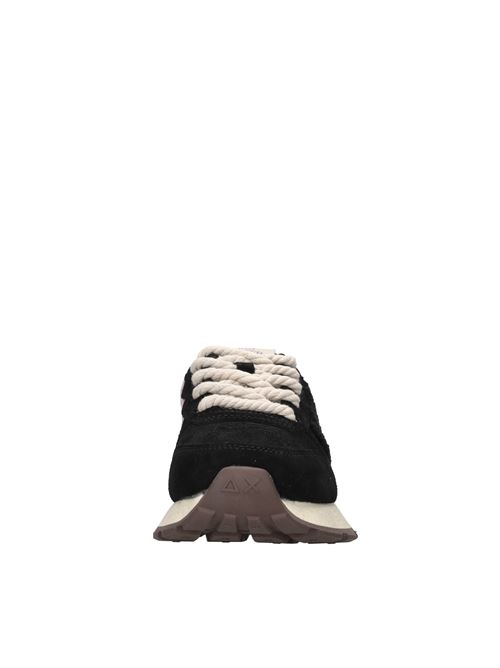 Sneakers Ally Winter in camoscio, tessuto ed ecopelliccia SUN68 | Z45208NERO