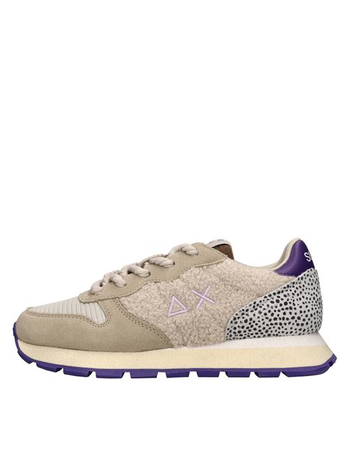 Sneakers Ally Winter in camoscio, tessuto ed ecopelliccia SUN68 | Z45208PANNA