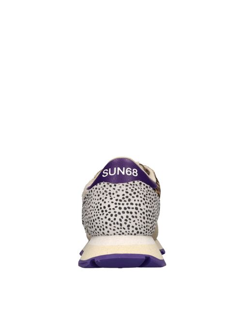 Sneakers Ally Winter in camoscio, tessuto ed ecopelliccia SUN68 | Z45208PANNA